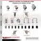Service Caster 3.5 Inch 316SS Thermoplastic Rubber 3/8 Inch Stem Caster Lock Brake SCC, 2PK SS316TSTTL20S3514-TPRB-381615-2-S2 - alternate 3